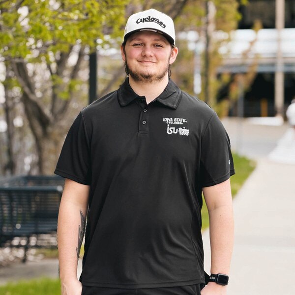 Champion Vintage ISU Black Short Sleeve Polo SMU